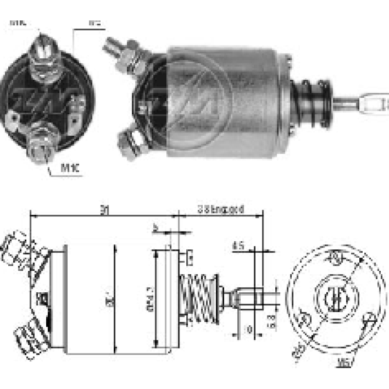 SOLENOIDE PEUGEOT 505 RENAULT TI-35807 ZM-593