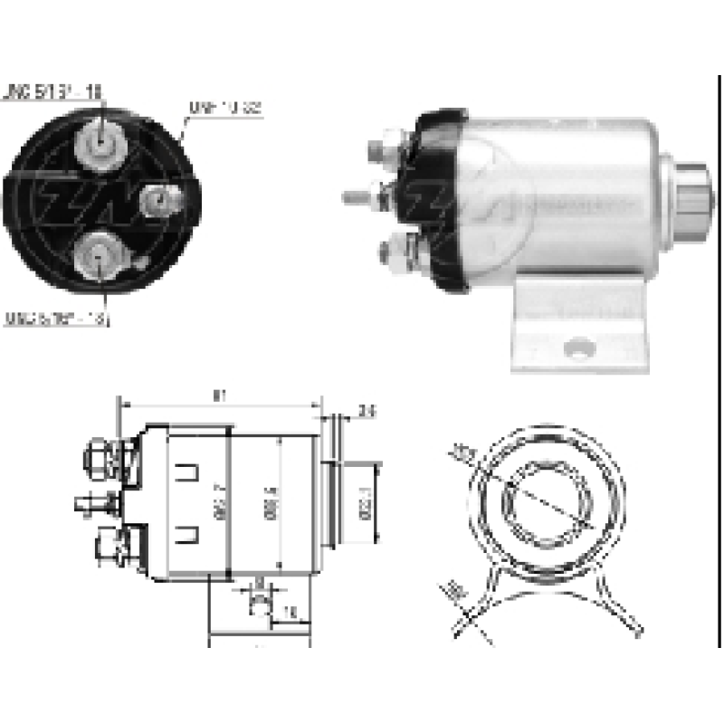 SOLENOIDE FORD GM C/MWM TI-35508 ZM-501