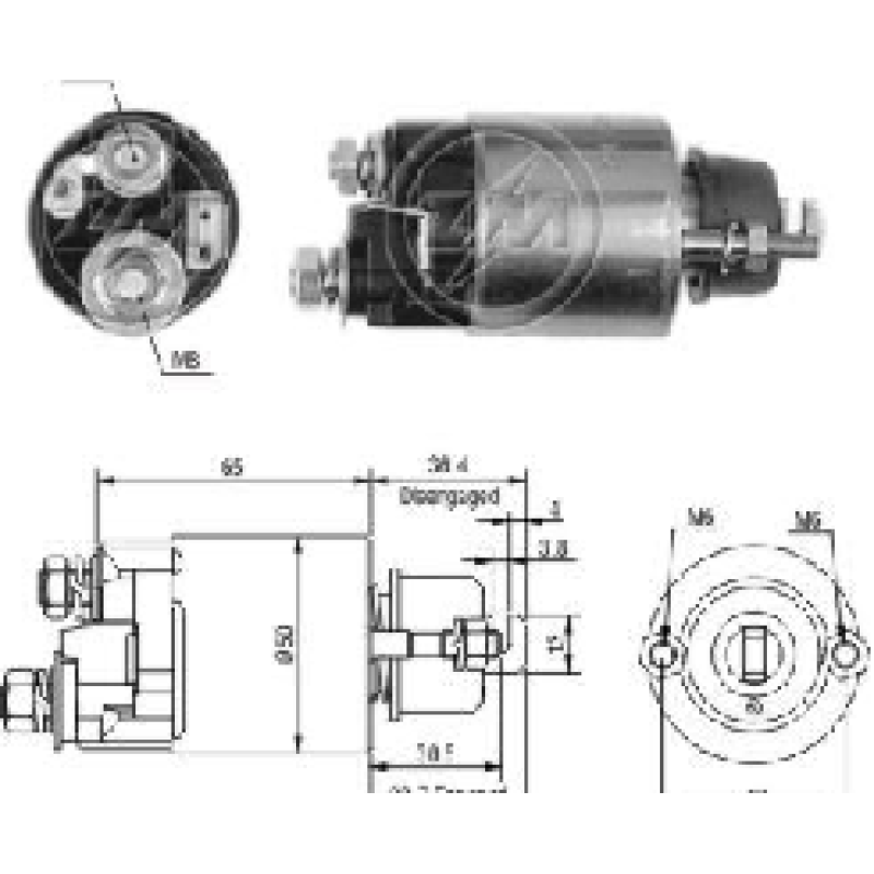 SOLENOIDE HONDA CIVIC ISUZU TI-35514 ZM-702