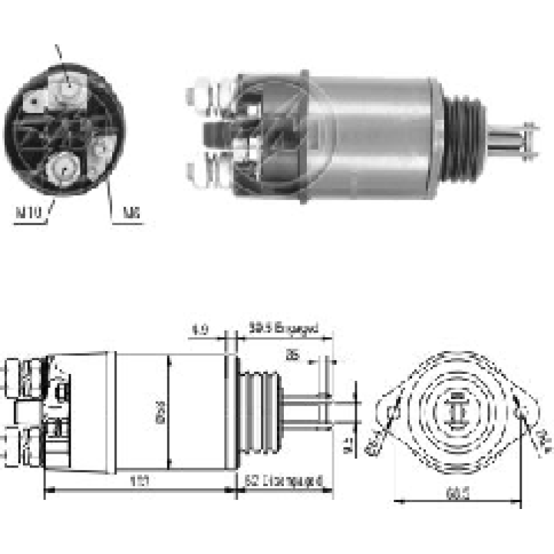 SOLENOIDE M. BENZ AN115 TI-35527 ZM-802 CM-801