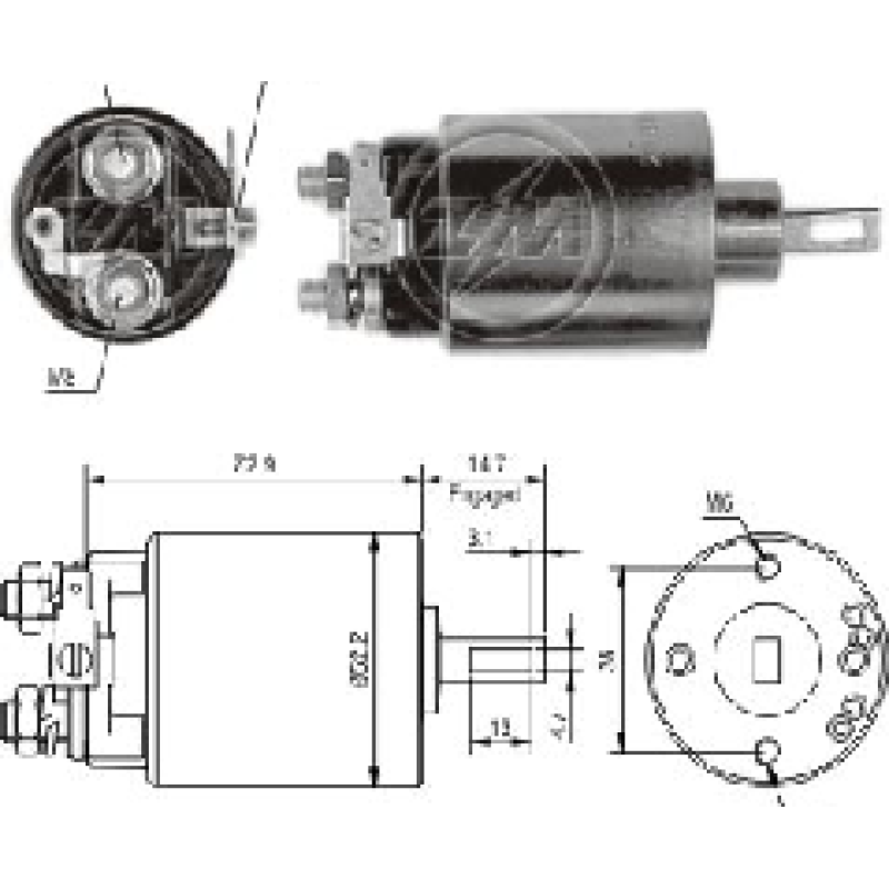 SOLENOIDE GM LUV ISUZU TI-35567 ZM-684