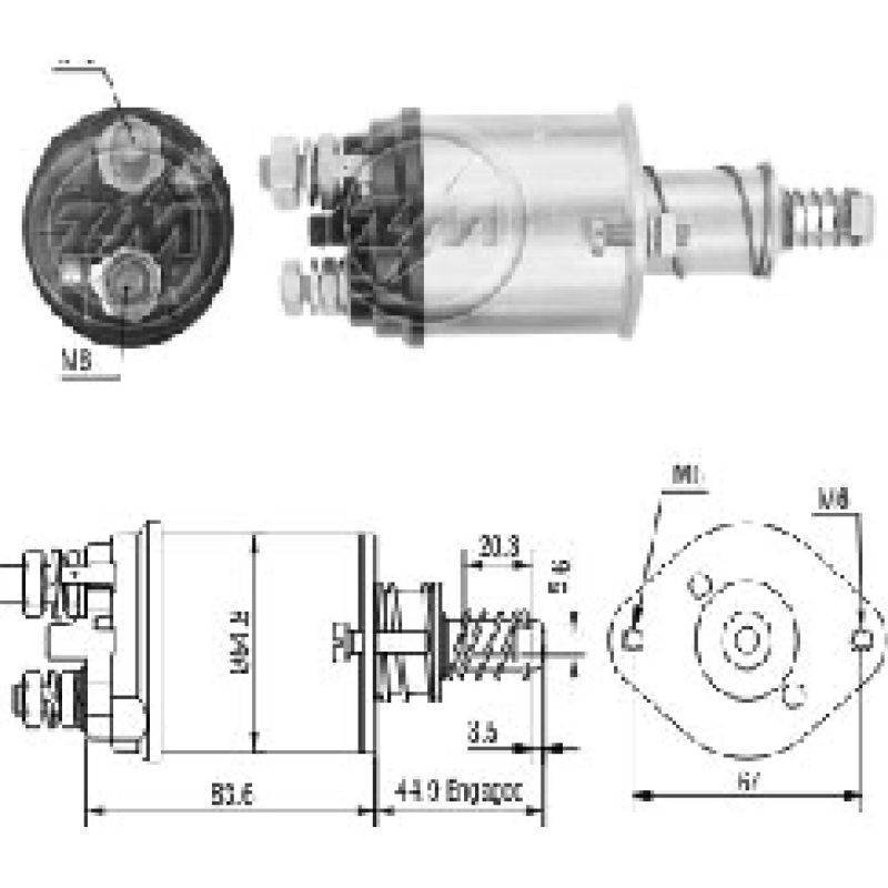 SOLENOIDE FORD RANGER TI-35578 ZM-615