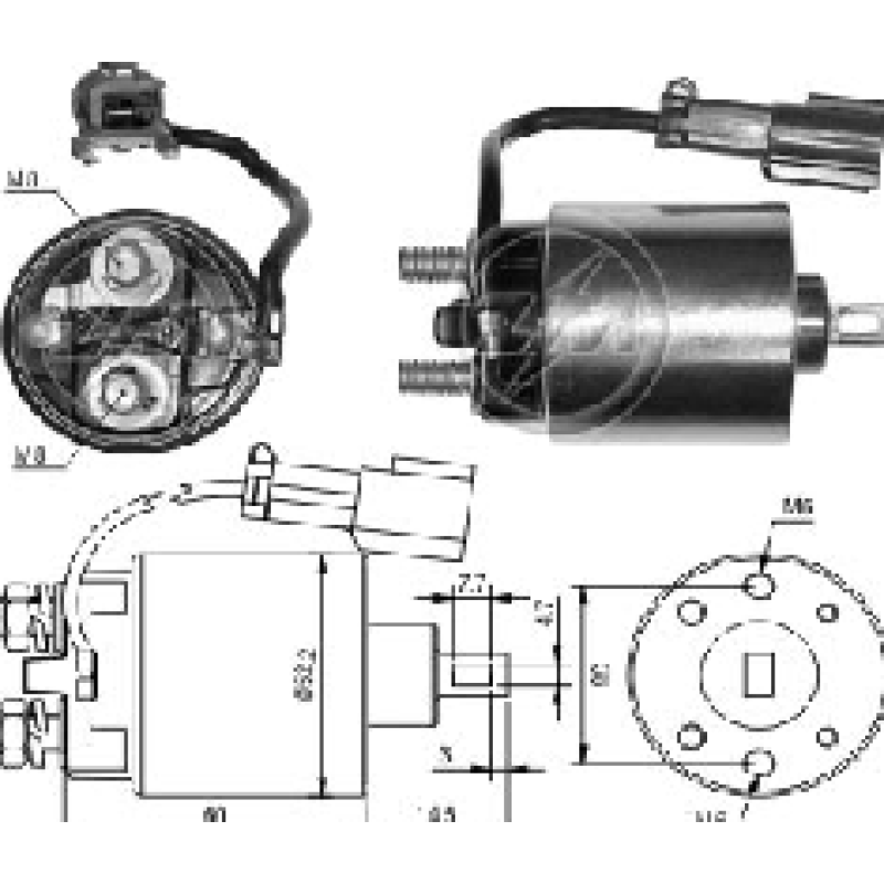 SOLENOIDE NISSAN 12V ZM-719 TI-35646