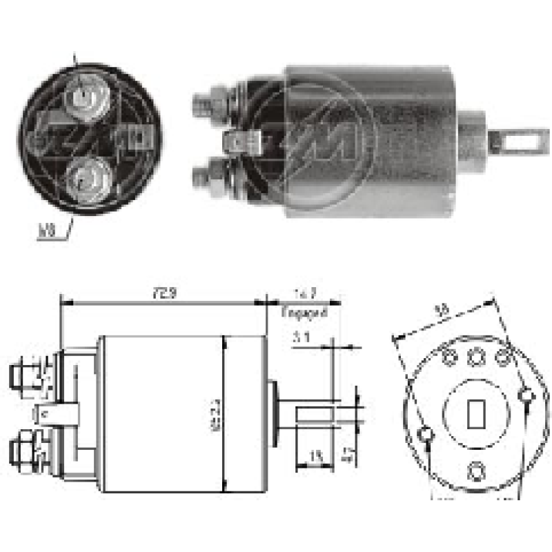 SOLENOIDE HONDA NISSAN ISUZU TI-35660 ZM-683