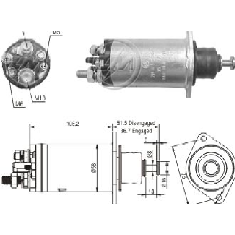SOLENOIDE M. BENZ 712 912 TI-35667 ZM-815 CM-815
