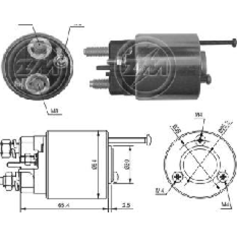 SOLENOIDE PEU 306 405 TI-35668 ZM-496 496