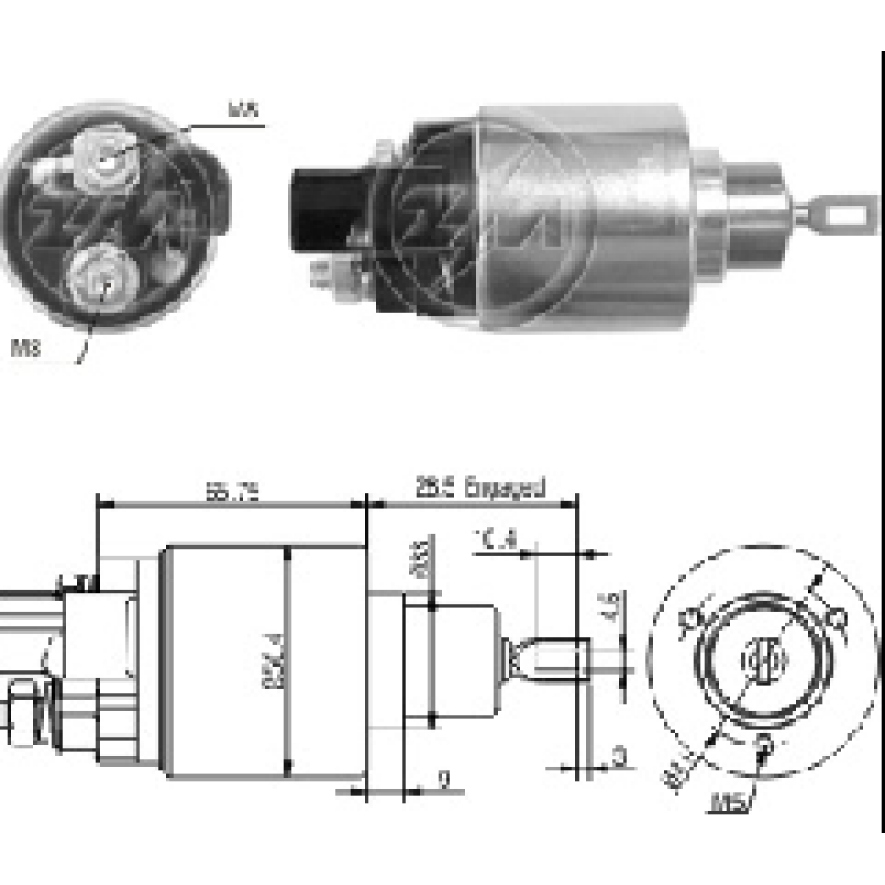 SOLENOIDE TOYOTA COROLLA TI-35729 ZM-1978