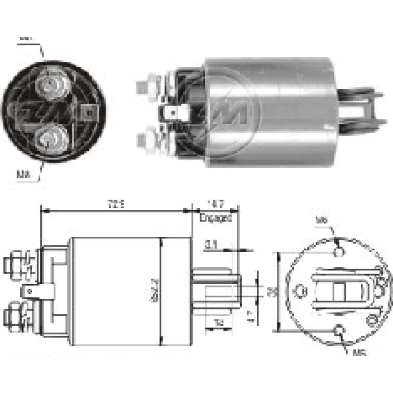 SOLENOIDE NISSAN THERMO KIN TI-35801 ZM-1784
