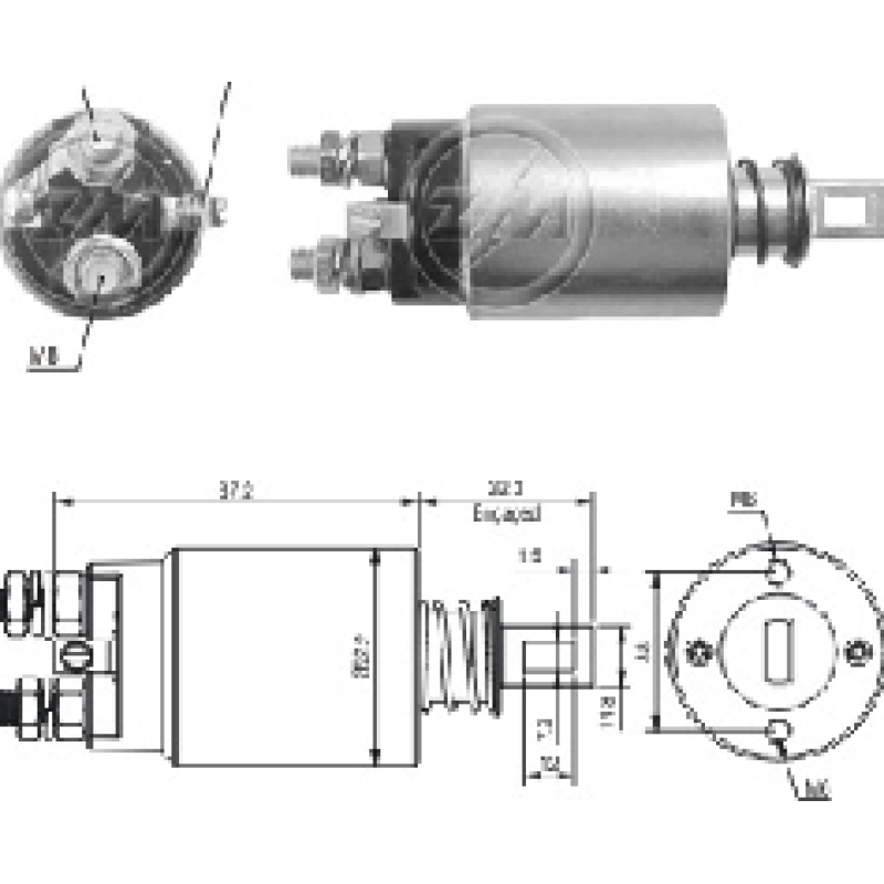 SOLENOIDE NISSAN ISUZU 24V TI-35855 ZM-2689