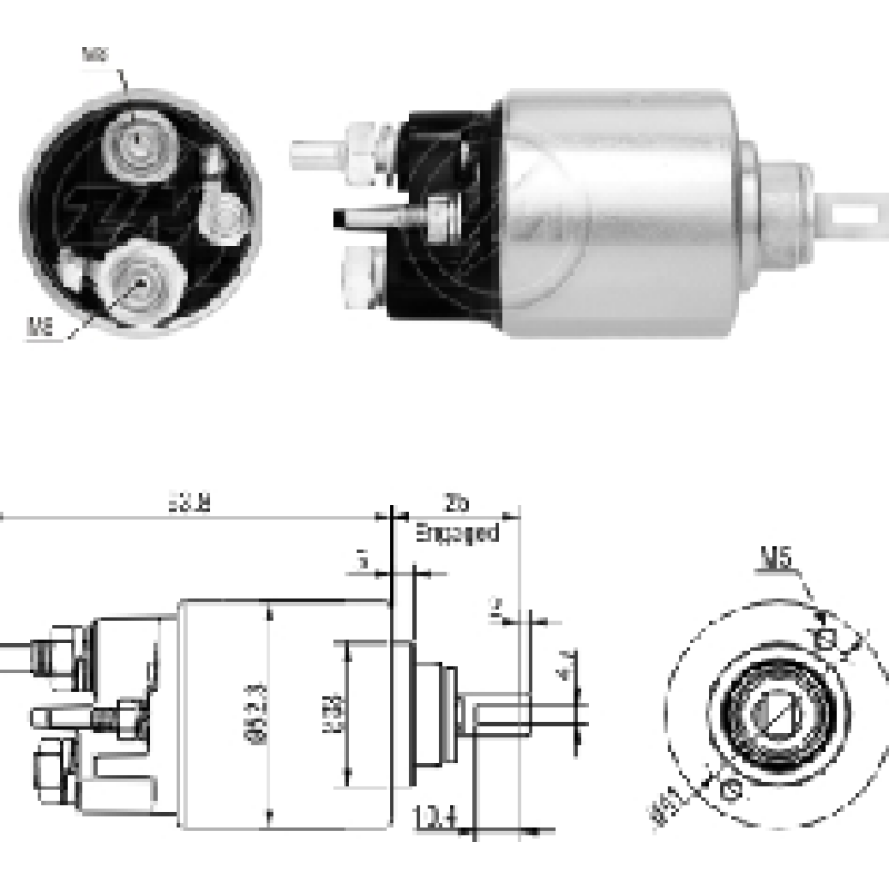 SOLENOIDE RENAULT KANG. ZM-6271 TI-35934 CA-SO6271