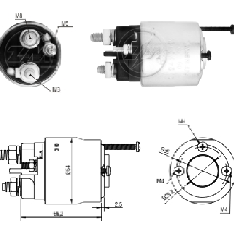SOLENOIDE RENAULT MASTER 2.2 2.5 TI-35941 ZM-2496