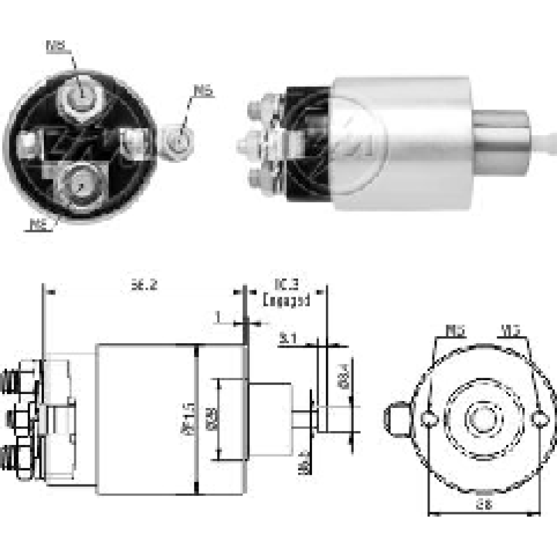 SOLENOIDE FORD FOCUS TI-36015 ZM-1995 CA-SO1995