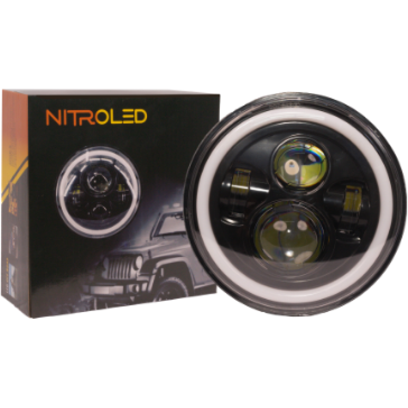 FARO LED REDONDO 7 pulgadas 12/24V - OFF ROAD